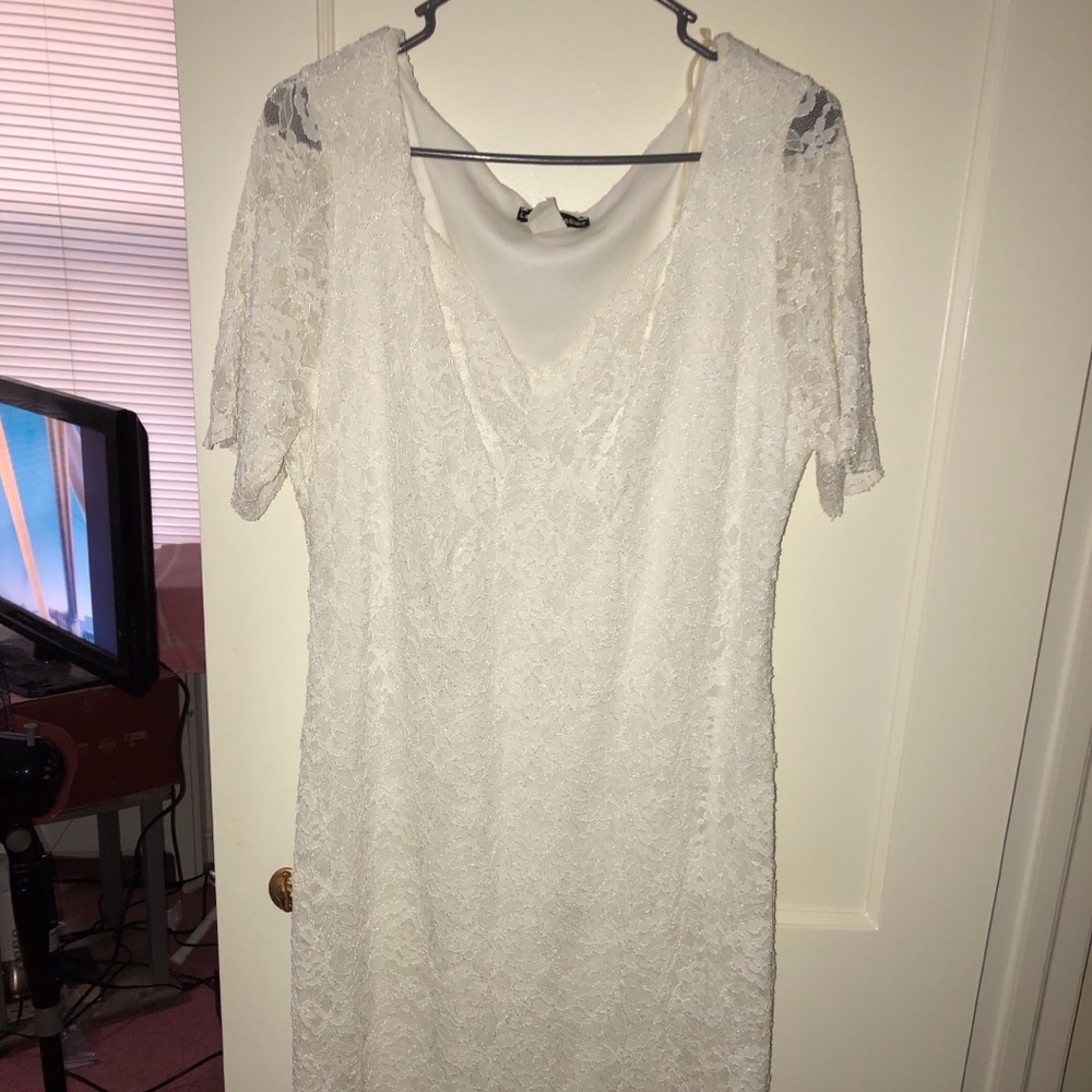 White lace dress